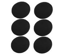 TOYZFRIENDY 6pcs Ultra-thin PU Leather Makeup Powder Applicator Pads Soft Crystal Velvet Face Puff for Foundation and Loose Powder Compatible with Various Puff Boxes for Women