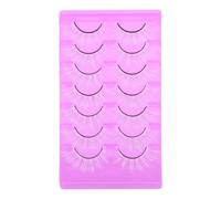 TOYZFRIENDY 7 Pairs White Synthetic False Eyelashes Natural Long and Short Styles Lightweight Fake Lashes for Women Cosplay and Daily Makeup