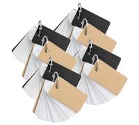TOYZFRIENDY 8Pcs Blank Flash Cards Thick Paper English Words Memory Cards Simple Style Study Revision Notepad for Students Office and School Use