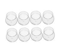 TOYZFRIENDY 8Pcs Clear Hydroponic Plant Pots for Succulents Unbreakable Transparent Bubble Ball Vases for Desk and Bookshelf Creative Micro Landscape Aquatic Planters for Home Decor
