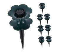 TOYZFRIENDY 8pcs Garden Hose Guide Rollers Lightweight Smooth Operation Hose Guard for Plant Protection Heavy Duty Lawn Flower Bed Irrigation Portable Easy Installation