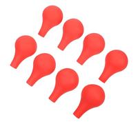 TOYZFRIENDY 8pcs Non-Slip Red Silicone Pipette Bulbs for 10ml Liquid Transfer - Laboratory and Medical Suction Balls for Accurate Pipette Filling and Biology Use