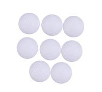 TOYZFRIENDY 8pcs Plastic Golf Practice Balls for Durable Lightweight White Balls for Indoor Swing Training Safe for Home Use for Aspiring Young Golfers