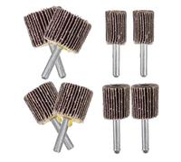 TOYZFRIENDY 8pcs Rotary Flap Wheels Abrasive Grinding Heads with Handle Shank Sandpaper Abrasive Wheels for Electric Grinders Portable