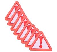 TOYZFRIENDY 8pcs Slow Moving Vehicle Safety Reflective Triangle Signs with Adhesive Backing for Trucks Agricultural Vehicles High Visibility Weatherproof Warning