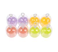 TOYZFRIENDY 8Pcs Travel Makeup Sponge Storage Cases with Dustproof Capsule Design, Plastic Portable Beauty Egg Holders for Cosmetic Sponge Organizer in Mango Yellow, Mustard Green, Pink