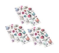 TOYZFRIENDY 9 Sheets Butterfly Body Stickers Colorful Realistic Tattooing Decals for Adults Lightweight Temporary Shower Stickers for Daily Use and Easy Application