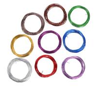 TOYZFRIENDY 9Roll Anodized Aluminum Bonsai Training Wire Each for Plant Shaping and Garden Tree Branch Fixing Floral Arrangement Wire for Beginners and Artists