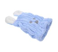 TOYZFRIENDY Absorbent Hair Drying Towel Wrap Cap Cute Cartoon Rabbit Ear Design Coral Fleece Soft Quick Dry Hat for Bath Shower Use