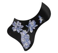 TOYZFRIENDY Acoustic Guitar Pickguard Self-adhesive Scratch Guard with Lotus Flower Pattern for Broad Compatibility Easy Installation and Artistic Protection for All Skill Levels