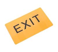 TOYZFRIENDY Acrylic Braille Exit Sign Board Outdoor Safety Label for Visually Impaired Braille Label Sign Enhancing Communication and Emergency Awareness