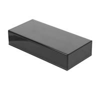 TOYZFRIENDY Acrylic False Eyelash Storage Box with Transparent Black Design Portable Organizer for Women Dustproof Cosmetic Container to Keep Fake Lashes Clean and Neatly Displayed