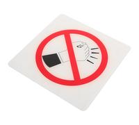 TOYZFRIENDY Acrylic No Knocking Sign Clear Warning Label Wall Reminder with Bold Lettering for Home and Office Protection Stylish Modern Design Suitable for Indoor Use