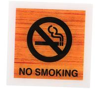 TOYZFRIENDY Acrylic No Smoking Sign Wall Plaque Clear No-smoking Indicator for Home and Business Easy Wall Mount Indoor Outdoor Use