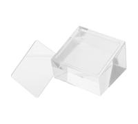 TOYZFRIENDY Acrylic Price Tag Stand Transparent Label Holder for Jewelry Wine Cosmetics Retail Display Tabletop Sign Holder with Slot for Merchandise Pricing Acrylic Display Base for