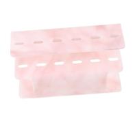 TOYZFRIENDY Acrylic Tweezer Holder for Eyelash Extensions Sturdy Plastic Display Stand with Red Marble Pattern Easy-Access Organizer for Multiple Lash Tweezers Stylish Eyelash Extension Tool