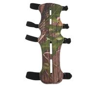 TOYZFRIENDY Adjustable Archery Arm Guard with Four-strap Camouflage Design, Long Lightweight Forearm Protector for Hunting and Sports, Portable Arm Cover Suitable for Men and Youth