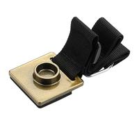 TOYZFRIENDY Adjustable Golden Cello Endpin Holder Stand Musical Accessories with Thick Foam Pad Oxford Cloth and Alloy Protects Floor Wide Strap Stretch Range 38-70cm for Experienced Cellists