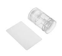 TOYZFRIENDY Adjustable Rotatable French Tip Nail Stamp Transparent Silicone Nail Art Stamper for Precise DIY Manicure Jelly Stamping Tool for Home and Salon Use
