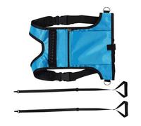 TOYZFRIENDY Adjustable Ski Harness with Breathable Blue Snowboard Training Leash and Zipper Pocket for Safety Snow Sports Learning and Fall Prevention in Outdoor Winter Activities