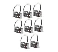 TOYZFRIENDY Adjustable Stainless Steel Thumb and Finger Picks with Easy Fit Design 8 Pcs Comfortable to Wear Hollowed Metal Plectrums for Guitar and Banjo for Stringed Instruments
