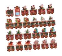 TOYZFRIENDY Advent Calendar Boxes Train Shape 24 Pcs, Fillable Candy Boxes for Christmas Countdown Treats, DIY Holiday Candy Packaging for Family Festive Fun