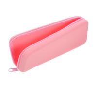 TOYZFRIENDY Aesthetic Silicone Pencil Case Large Capacity Pencil Bag with Smooth Zipper for Stationery and Makeup Brushes Portable Cute Storage Organizer for Students