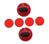 TOYZFRIENDY Air Hockey Pucks Replacement Plastic Ice Hockey Parts for Game Table Play Ergonomic Paddles for Family Fun