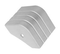 TOYZFRIENDY Aluminum Pontoon Deck Corner Caps Anti-slip Protective Boat Rail End Covers Accessories for Dock Safety and Impact Resistance Silver Multi