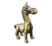 TOYZFRIENDY Antique Style Brass Giraffe Figurine Desktop Decor Creative Retro Animal Ornament for Office and Home Table Display gift for for for for for for