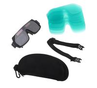 TOYZFRIENDY Automatic Dimming Welding Goggles with Protective Lens Fast Response Safety Eyewear for Electric Welding Splash and Impact Resistant Shield with Strap and Storage Box Compatible