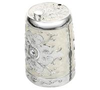 TOYZFRIENDY Automatic Pressing Toothpick Holder Dispenser Box Vintage Style Toothpick Container for Home Kitchen and Restaurant Use Non-deformable Material Silver Finish