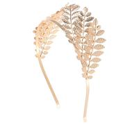 TOYZFRIENDY Baroque Leaf Hair Crown Greek Goddess Headdress Roman Headpiece Bridal Hair Accessories for Women Bridesmaid Bride Golden