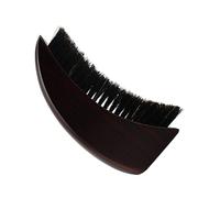 TOYZFRIENDY Beard Brush Boar Bristle Hair Comb with Ergonomic Beech Handle for All Beard Types Mustache Goatee Grooming Portable Half-moon Shaped Facial Hair Cleaning Accessory