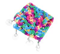 TOYZFRIENDY Bearded Dragon Hammock with Suction Cups Natural Color Reptile Sleeping Bed for Lizards Snakes Small Animals Space Saving Hammock Cage Accessory for Hamsters Chinchillas Parakeets