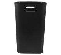 TOYZFRIENDY Black No Lid Kitchen Trash Bin Large Open Garbage Container for Home Office Bedroom Bathroom Practical Rubbish Bin for Organization