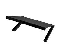 TOYZFRIENDY Black Tv Screen Storage Bracket Strong Weight Support Stable Wall Mount Shelf for Home Monitor and Router Organization