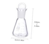 TOYZFRIENDY Borosilicate Glass Conical Flask with Scale High Temperature Resistant Laboratory Glassware for School Chemistry Experiments and Organic Distillation