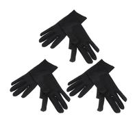 TOYZFRIENDY Breathable Elastic Black Cotton Gloves for Jewelry Handling and Inspection, Safety Work Gloves for DIY Spa Use