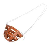 TOYZFRIENDY Breathable Leather Horse Muzzle with Rope Bite Grazing Mask for Cattle and Horses Soft Lightweight Mouth Covering Preventing Biting and Chewing Wear Resistant Design