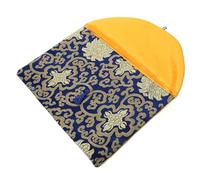 TOYZFRIENDY Buddhist Scriptures Bag Ethnic Style Coin Purse Portable Small Pouch with Chinese Knot Closure Elegant Brocade Design for Jewelry and Travel Creative Temple Supply