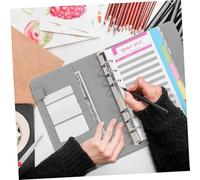 TOYZFRIENDY Budget Binder Faux Leather Planner for Savings Challenge Practical Finance Organizer Book with Replaceable Pages Sturdy Writing Surface Gift for Money Management