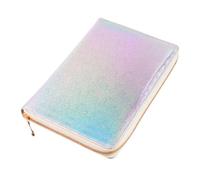 TOYZFRIENDY Can Hold 24pcs 6x12cm Templates Nail Art Printing Mold Bag Template Square Bag Pu Alloy Stylish Shiny Color Appearance Organizing Practical Pouch Storage