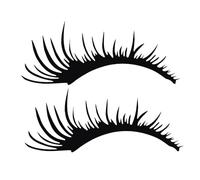 TOYZFRIENDY Car Headlight Eyelashes Stickers Decorative Decals for Vehicles Black Easy to Apply and Remove Car Eyelash Stickers for Stylish Automotive