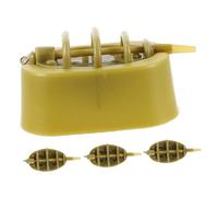 TOYZFRIENDY Carp Fishing Feeder with Secure Bait Holder European Style Feeding Tool for Stable Lure Deployment Prevents Bait Loss Suitable for Coarse Fishing Enthusiasts Weight Options