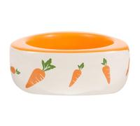 TOYZFRIENDY Ceramic Hamster Bowl Triangular Small Animal Food Dish Rat and Chinchilla Feeding Bowl with Anti-tip Design for Hamster Cage Accessories