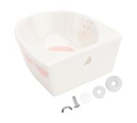 TOYZFRIENDY Ceramic Hanging Cage Feeding Bowl for Rabbits Small Animals, Anti-tip and Anti-bite Pink Rabbit Food Bowl Suitable for Cage Use