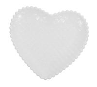 TOYZFRIENDY Ceramic Heart Shaped Dessert Serving Plate Multipurpose Fruit Snack Tray for Home Kitchen Party Banquet Healthy Food Grade Tableware with Chic Design