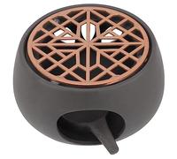 TOYZFRIENDY Ceramic Hollow Teapot Warmer with Candle Heating Base Modern Japanese Style Tea Stove for Living Room Office Tea House Safe and Practical