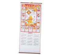 TOYZFRIENDY Chinese Dragon Wall Calendar Traditional Lunar Year Planner with Lunar Dates and Authentic Cultural Design for Home and Office Organization